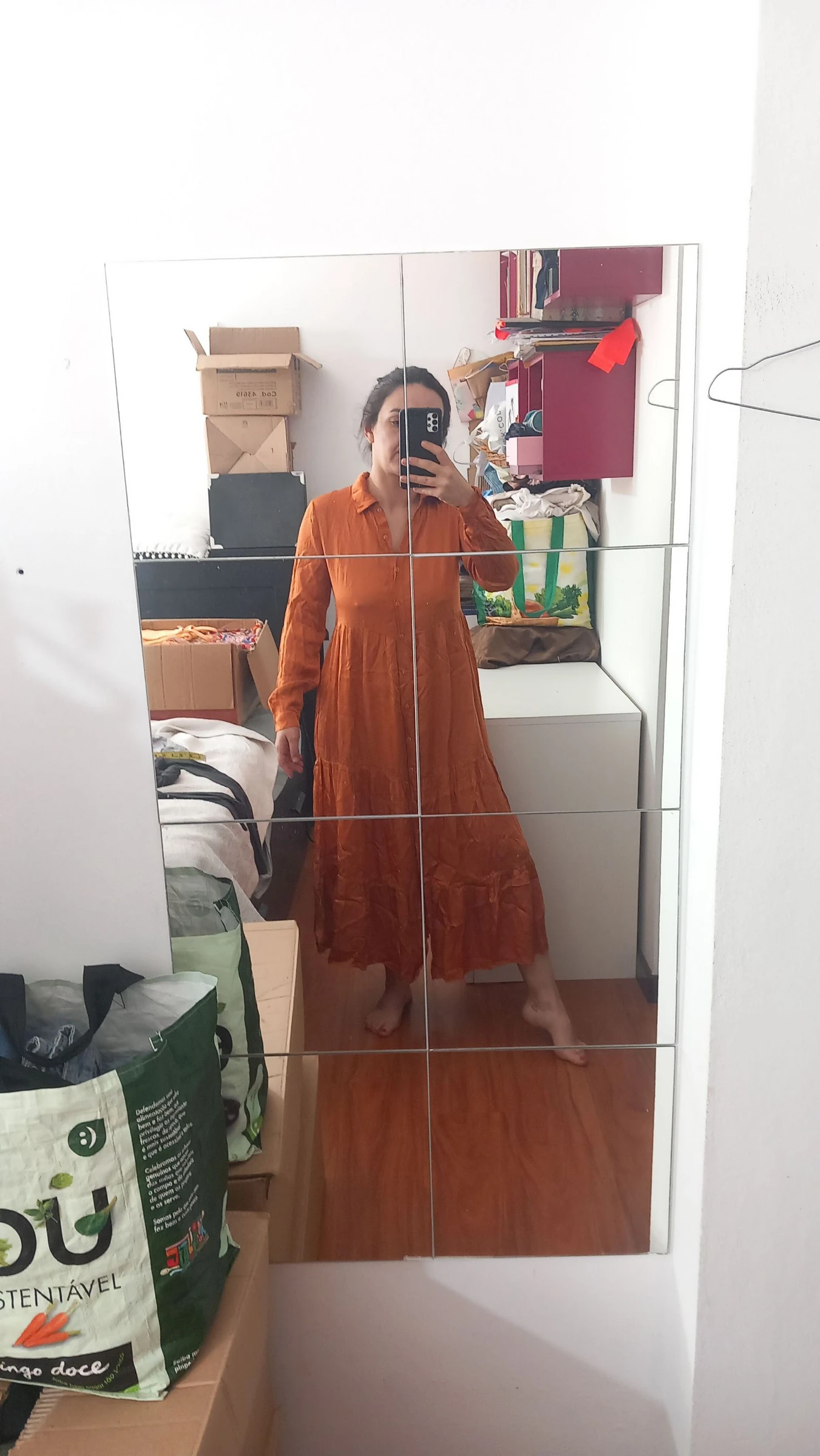 Vestido camisa laranja, Motel Fit's M/L – photo 11